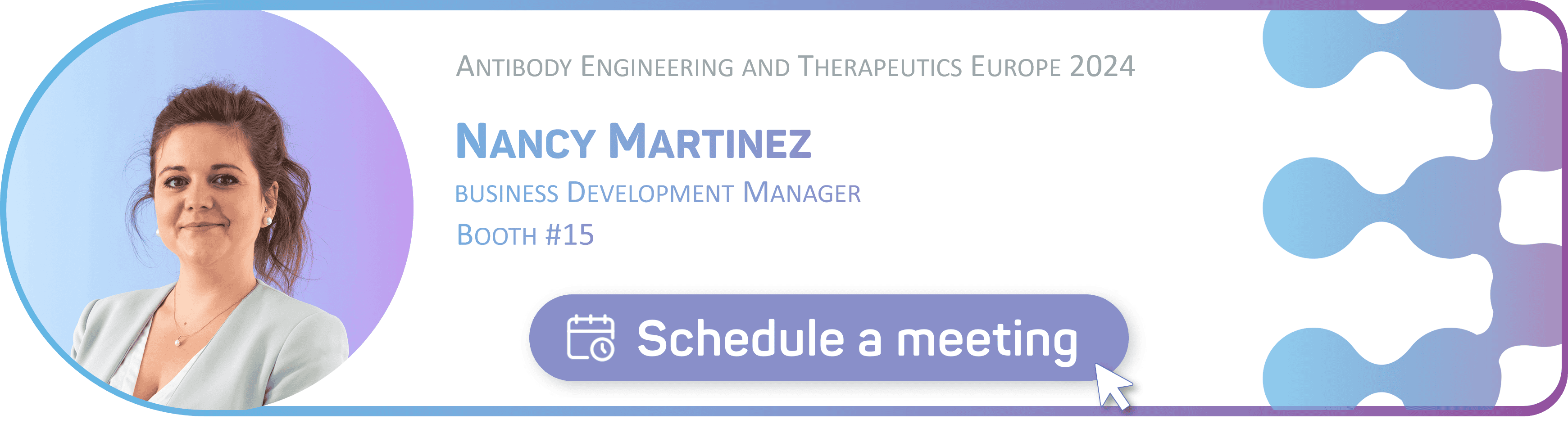 Schedule a meeting with Nancy Martinez Schedule a meeting with Nancy Martinez at AET 2024